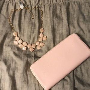 Pink and Gold Statement necklace